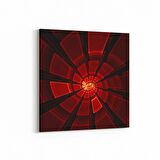 Olla 10217K Abstract Girdap Görsel Kare Kanvas Tablo (Ölçü: 25X25)