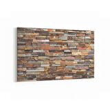 Olla 17508Y Taş / Tuğla Görseli Yatay Kanvas Tablo (Ölçü: 45X30)