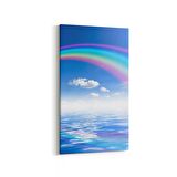 Olla 16358DD Kumsal / Sahil Görseli Dikey Dar Kanvas Tablo (Ölçü: 30X60)