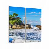 Olla 14307K4 Doğa / Manzara Görseli Kare 4'lü Kanvas Tablo (Ölçü: 105X105)