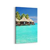 Olla 16637D Kumsal / Sahil Görseli Dikey Kanvas Tablo (Ölçü: 100X150)