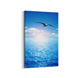 Olla 16620D Kumsal / Sahil Görseli Dikey Kanvas Tablo (Ölçü: 80X120)