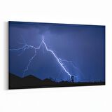 Olla 14759Y Gece Gökyüzü Görseli Yatay Kanvas Tablo (Ölçü: 45X30)