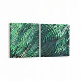 Olla 10338K2Y Abstract Görsel Kare 2'li Yatay Kanvas Tablo (Ölçü: 85X40)