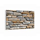 Olla 17405Y Taş / Tuğla Görseli Yatay Kanvas Tablo (Ölçü: 90X60)
