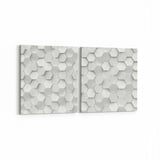 Olla 14949K2Y Geometrik Desen Görseli Kare 2'li Yatay Kanvas Tablo (Ölçü: 125X60)