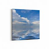 Olla 16544K Kumsal / Sahil Görseli Kare Kanvas Tablo (Ölçü: 60X60)