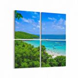 Olla 14381K4 Doğa / Manzara Görseli Kare 4'lü Kanvas Tablo (Ölçü: 65X65)