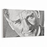 Olla 12417Y Mustafa Kemal Atatürk Yatay Kanvas Tablo (Ölçü: 30X20)