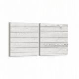 Olla 12033K2Y Ahşap Desen Görseli Kare 2'li Yatay Kanvas Tablo (Ölçü: 125X60)