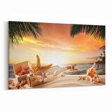 Olla 16038Y Günbatımı Görseli Yatay Kanvas Tablo (Ölçü: 30X20)