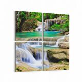 Olla 13695K4 Doğa / Manzara Görseli Kare 4'lü Kanvas Tablo (Ölçü: 65X65)