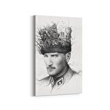 Olla 12406D Mustafa Kemal Atatürk Dikey Kanvas Tablo (Ölçü: 60X90)