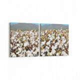Olla 13562K2Y Doğa / Manzara Görseli Kare 2'li Yatay Kanvas Tablo (Ölçü: 145X70)
