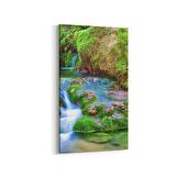 Olla 14374DD Doğa / Manzara Görseli Dikey Dar Kanvas Tablo (Ölçü: 40X80)