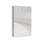 Olla 10449D Beyaz Kabartma Görseli Dikey Kanvas Tablo (Ölçü: 100X150)