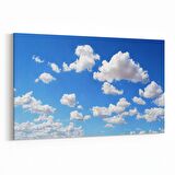 Olla 15727Y Gökyüzü Bulut Görseli  Yatay Kanvas Tablo (Ölçü: 150X100)