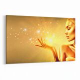 Olla 16793Y Model / Manken Görseli Yatay Kanvas Tablo (Ölçü: 120X80)