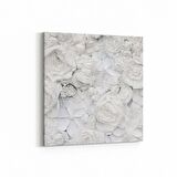 Olla 11588K Çiçek Görseli Kare Kanvas Tablo (Ölçü: 25X25)