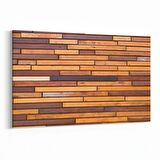 Olla 11997Y Ahşap Desen Görseli Yatay Kanvas Tablo (Ölçü: 45X30)