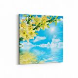 Olla 11715K Orkide Çiçek Görseli Kare Kanvas Tablo (Ölçü: 60X60)