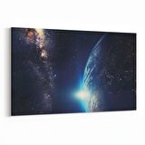 Olla 14713Y Gece Gökyüzü Görseli Yatay Kanvas Tablo (Ölçü: 90X60)