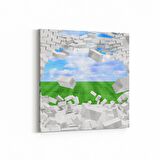 Olla 14530K Doğa / Manzara Görseli Kare Kanvas Tablo (Ölçü: 60X60)