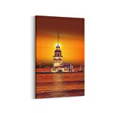 Olla 16085D Günbatımı Görseli Dikey Kanvas Tablo (Ölçü: 60X90)
