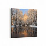 Olla 13178K Doğa / Manzara Görseli Kare Kanvas Tablo (Ölçü: 25X25)