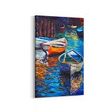 Olla 17757D Yağlı Boya Görseli Dikey Kanvas Tablo (Ölçü: 100X150)