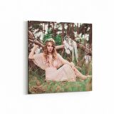 Olla 16955K Model / Manken Görseli Kare Kanvas Tablo (Ölçü: 30X30)