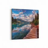 Olla 13795K Doğa / Manzara Görseli Kare Kanvas Tablo (Ölçü: 25X25)