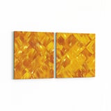 Olla 10372K2Y Abstract Görsel Kare 2'li Yatay Kanvas Tablo (Ölçü: 85X40)