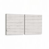 Olla 12012K2Y Ahşap Desen Görseli Kare 2'li Yatay Kanvas Tablo (Ölçü: 65X30)