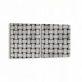 Olla 10025K2Y Abstract 3 Boyut Görsel Kare 2'li Yatay Kanvas Tablo (Ölçü: 145X70)