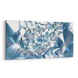 Olla 10083YD Abstract Görsel Yatay Dar Kanvas Tablo (Ölçü: 160X80)