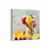 Olla 14974K Gıda Görseli Kare Kanvas Tablo (Ölçü: 30X30)