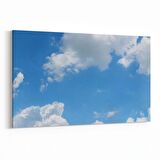 Olla 15742Y Gökyüzü Bulut Görseli  Yatay Kanvas Tablo (Ölçü: 90X60)