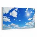 Olla 15550Y Gökyüzü Bulut Görseli  Yatay Kanvas Tablo (Ölçü: 45X30)