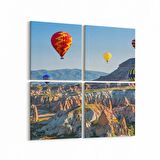 Olla 14152K4 Doğa / Manzara Görseli Kare 4'lü Kanvas Tablo (Ölçü: 145X145)