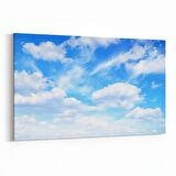 Olla 15730Y Gökyüzü Bulut Görseli  Yatay Kanvas Tablo (Ölçü: 120X80)