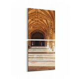 Olla 18852KD Yapı Görseli Kare 2'li Dikey Kanvas Tablo (Ölçü: 30X65)