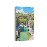 Olla 14420DD Doğa / Manzara Görseli Dikey Dar Kanvas Tablo (Ölçü: 40X80)