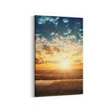Olla 15938D Günbatımı Görseli Dikey Kanvas Tablo (Ölçü: 60X90)