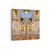 Olla 18401K Yapı Görseli Kare Kanvas Tablo (Ölçü: 25X25)