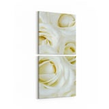 Olla 11646K2D Çiçek Görseli Kare 2'li Dikey Kanvas Tablo (Ölçü: 30X65)