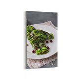 Olla 15044DD Gıda Görseli Dikey Dar Kanvas Tablo (Ölçü: 40X80)