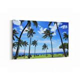 Olla 16384Y Kumsal / Sahil Görseli Yatay Kanvas Tablo (Ölçü: 30X20)