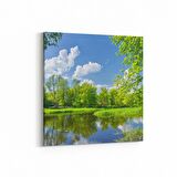 Olla 13351K Doğa / Manzara Görseli Kare Kanvas Tablo (Ölçü: 25X25)