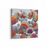 Olla 10392K Abstract Görsel Kare Kanvas Tablo (Ölçü: 100X100)
